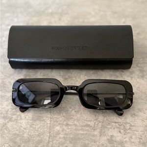 WeWoreWhat Backyard Black Sunglasses